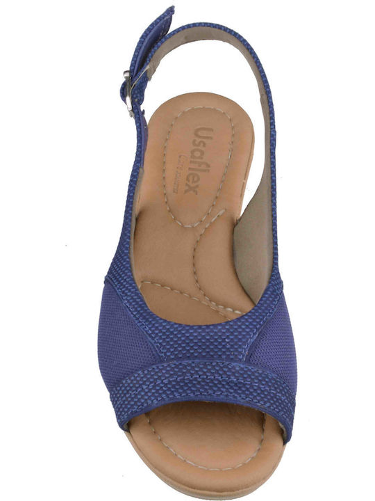 Usaflex P5114 Women's Platform Shoes Blue