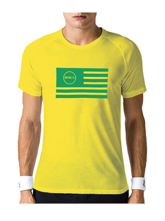 Superlogo Αθλητικό T-shirt Κίτρινο