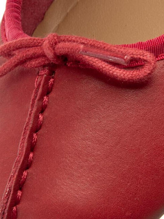 Freckle Ice Δερμάτινες Γυναικείες Μπαλαρίνες σε Κόκκινο Χρώμα