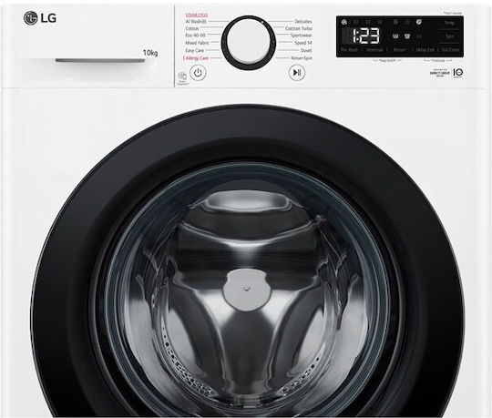 LG Πλυντήριο Ρούχων 10kg με Τεχνολογία Ατμού 1400 Στροφών TurboWash F4WR510S0W