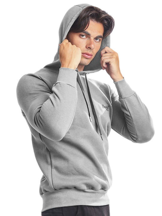 Paco & Co Herren Sweatshirt mit Kapuze Gray