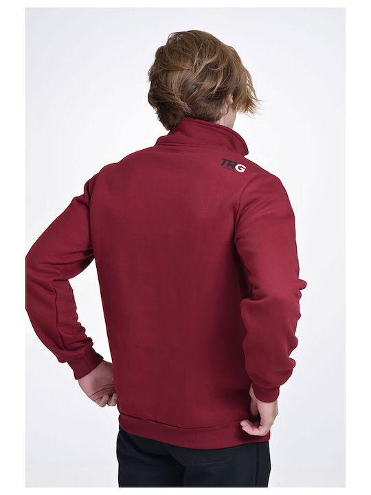 Target Men's Sweatshirt Jacket Burgundy