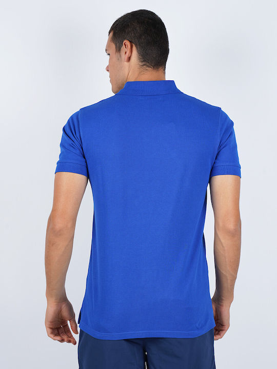 Givova Polo Summer Men's Athletic Short Sleeve Blouse Polo Blue