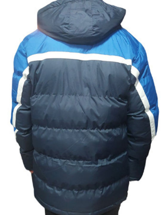 Giubbotto Antartide Winter Jacket Puffer Windproof Blue