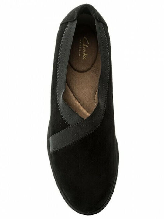 Bellevue Cedar Γυναικεία Slip-On Δερμάτινα Μαύρα