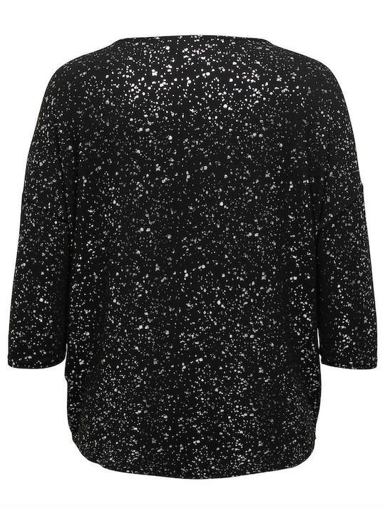 Only Women's Blouse with 3/4 Sleeve Black