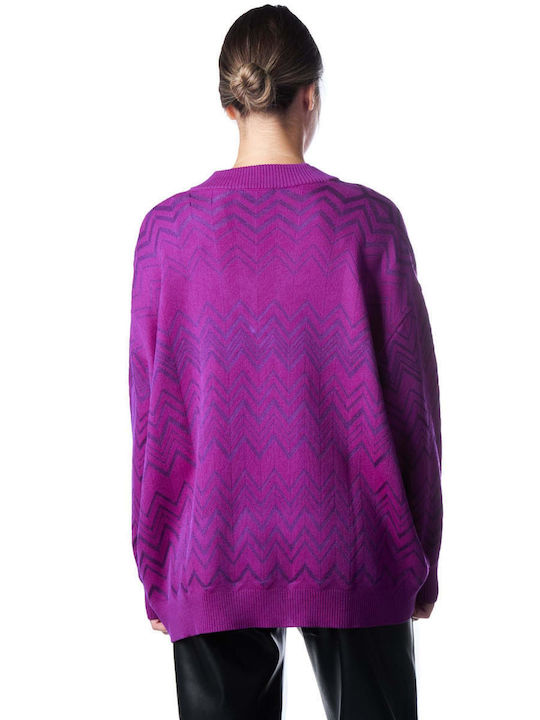 Missoni Damen Langarm Pullover Lila