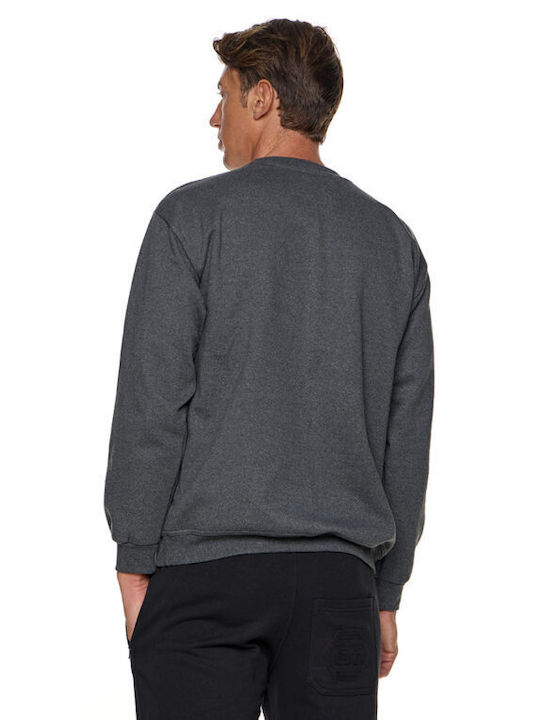 Bodymove 82-3103 Herren Sweatshirt mit Kapuze und Taschen Gray