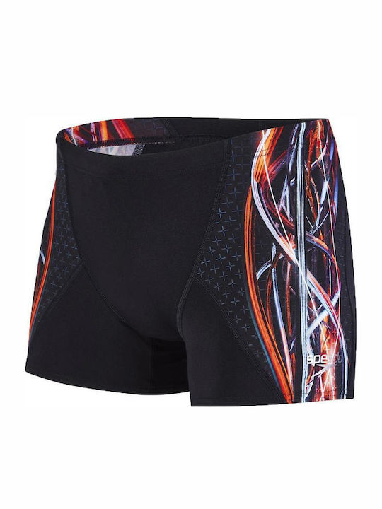 Speedo Placement Digital V Aquashort Men's Swimwear Shorts Black