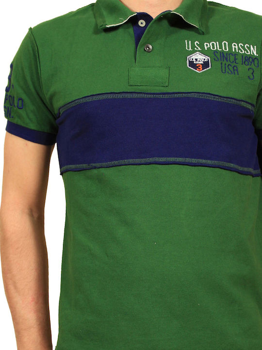 U.S. Polo Assn. Men's Short Sleeve Blouse Polo Green