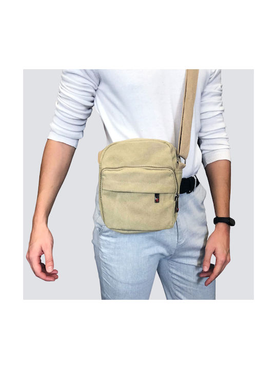 Benzi Herrentasche Schulter / Crossbody Beige