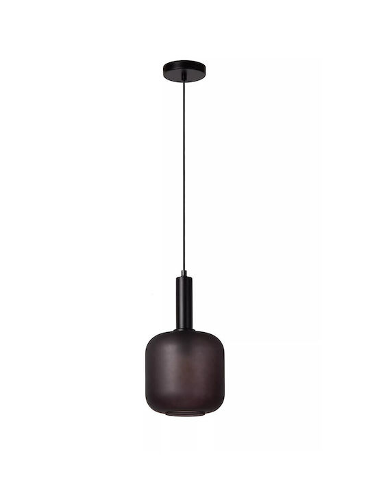 Lucide Lightning Pendant Light Single-Light for Socket E27 Black