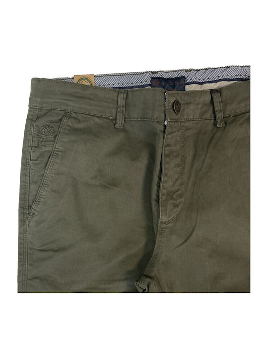 Pantaloni Barbati Chino Verde