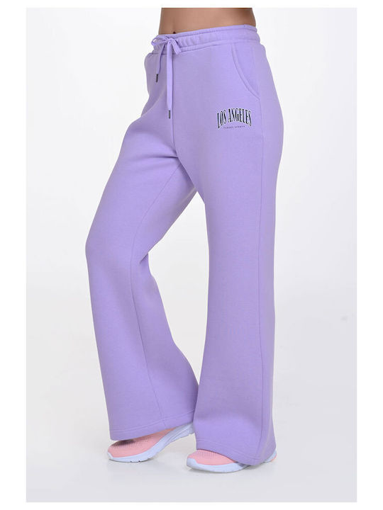 Target Pantaloni de trening pentru femei Violet Fleece