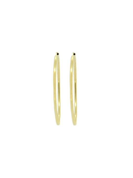 Earrings Hoops made of Gold 14K