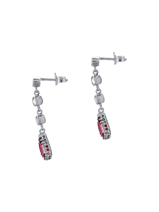 Kiriakos Gofas Set Earrings made of Platinum with Stones