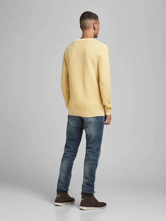 Jack & Jones Men's Long Sleeve Sweater Yellow