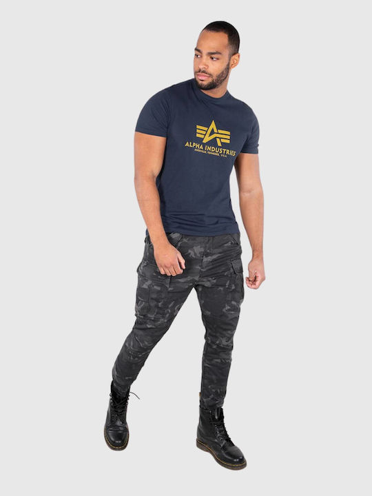 Basic T-shirt Navy Μπλε