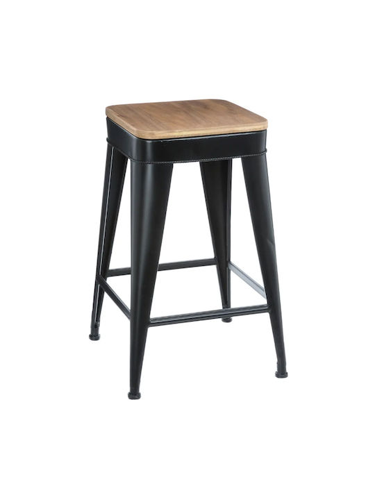 Stool Bar Metallic Joris Black 38x38x60cm