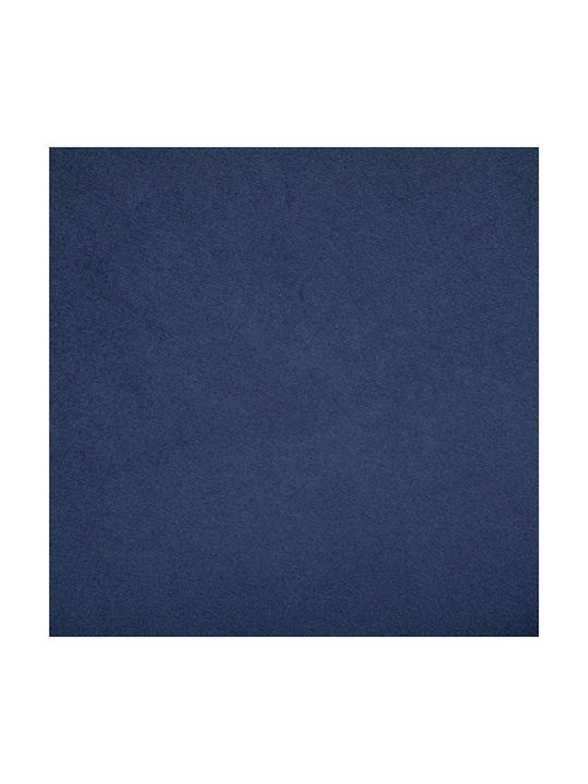 Stool For Living Room Metallic Calavaza Blue 44x44x35cm