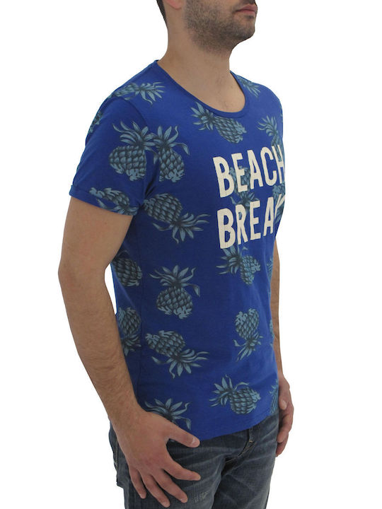 Scotch & Soda Look Sharp Herren T-Shirt Kurzarm Blau