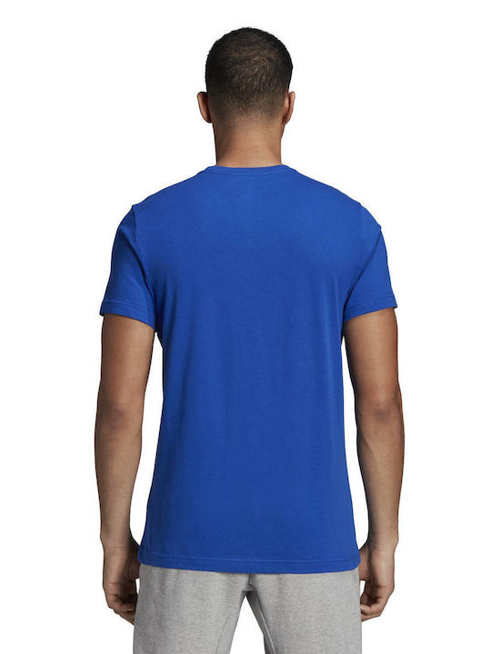 Adidas France Αθλητικό Ανδρικό T-shirt Μπλε με Στάμπα