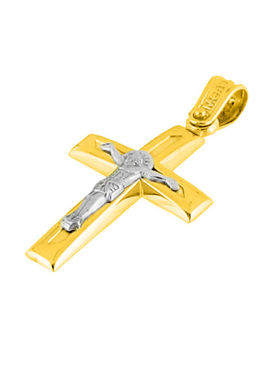 Men's Gold Cross 14K with Chain