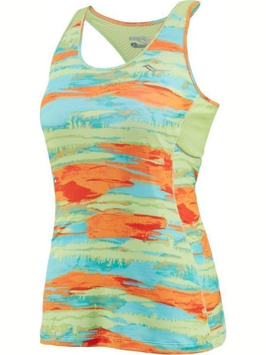 Saucony Velocity Lit Tanktop Damen Sommer Bluse Ärmellos Grün