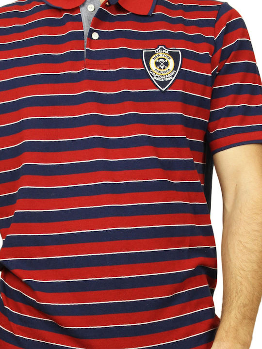 U.S. Polo Assn. Bluza Bărbătească cu Mânecă Scurtă Polo Multicolor