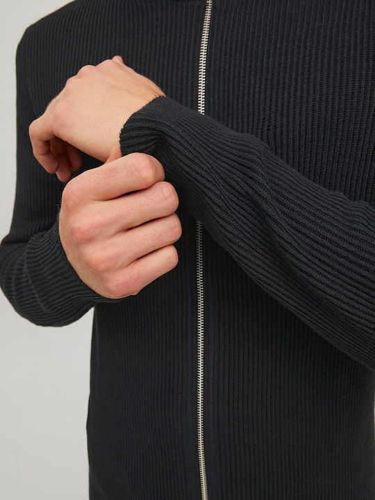 Men's Knitted Cardigan Black