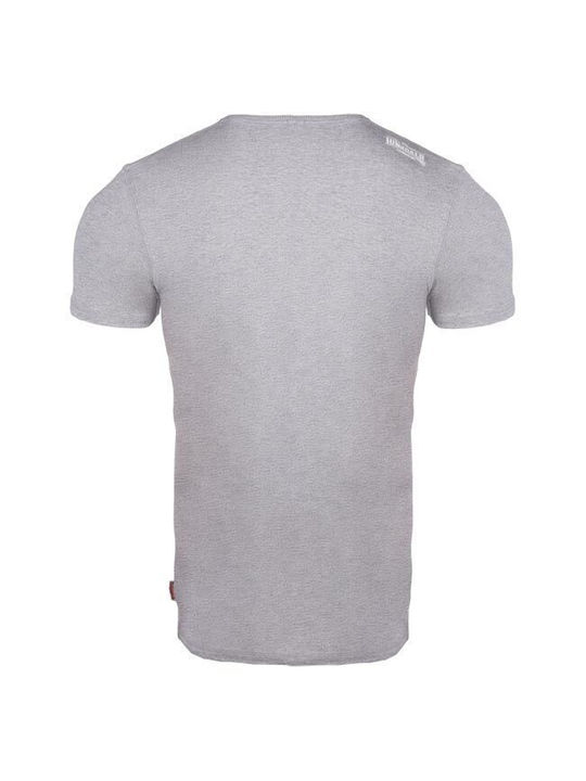 Lonsdale Durham Grey Men's Short Sleeve T-shirt Gray