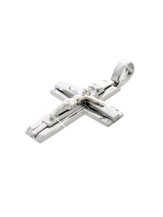 Xrisokosmima Men's White Gold Cross 14K