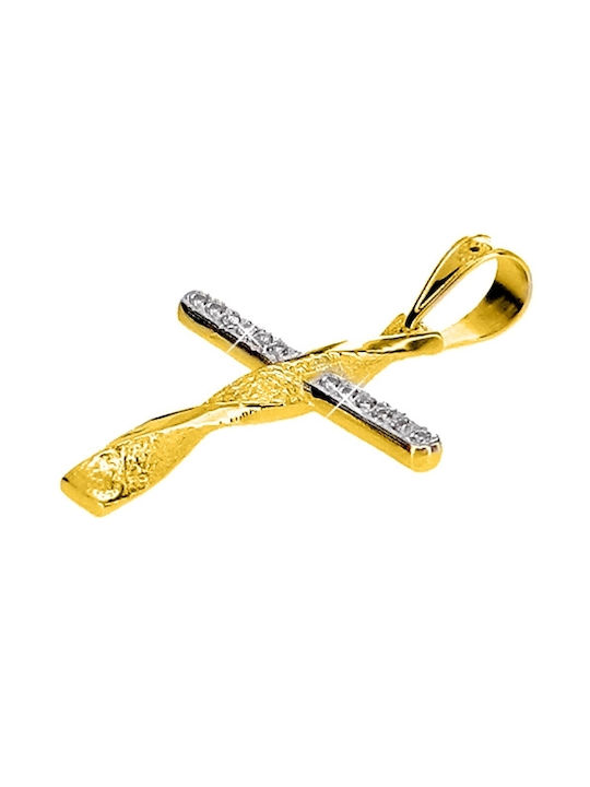 Xrisokosmima Women's Gold Cross 14K with Chain