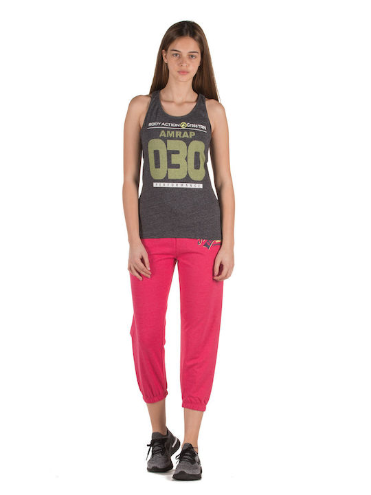 Damen Jogginghose Capri Rosa