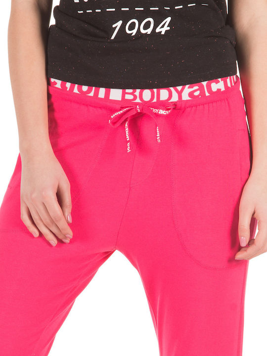 Damen Jogginghose Capri Rote