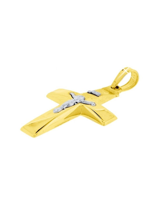 Xrisokosmima Herren Gold Kreuz 9K mit Kette