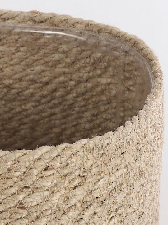 Edelman Übertopf Korbweide Beige 20x20x20εκ.
