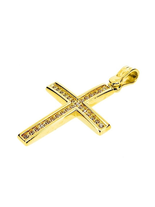 Xrisokosmima Women's Gold Cross 9K with Chain