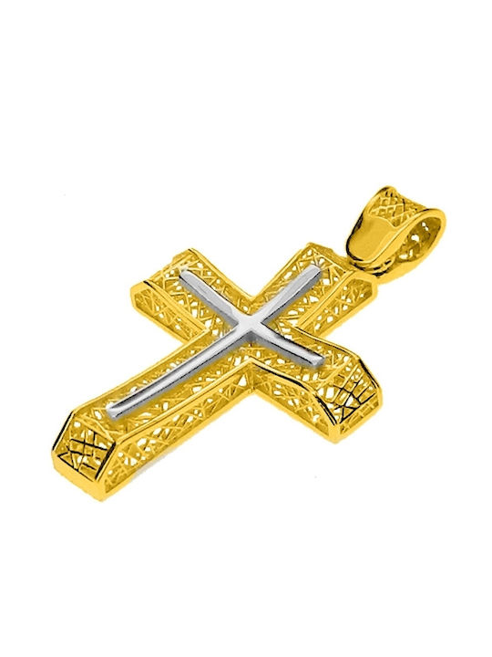 Xrisokosmima Men's Gold Cross 14K with Chain