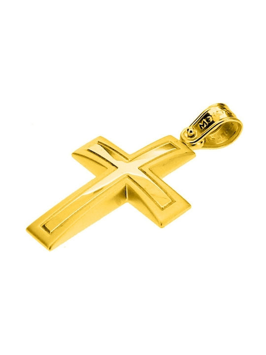 Xrisokosmima Men's Gold Cross 14K with Chain