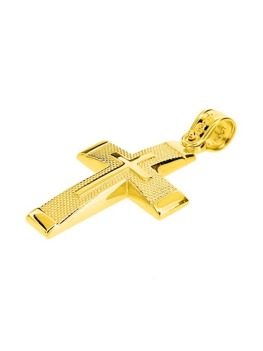 Xrisokosmima Men's Gold Cross 14K with Chain