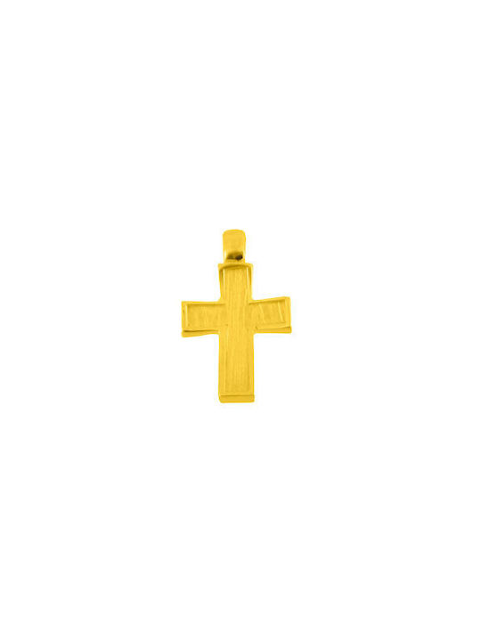 Gold Cross 14K Double Sided