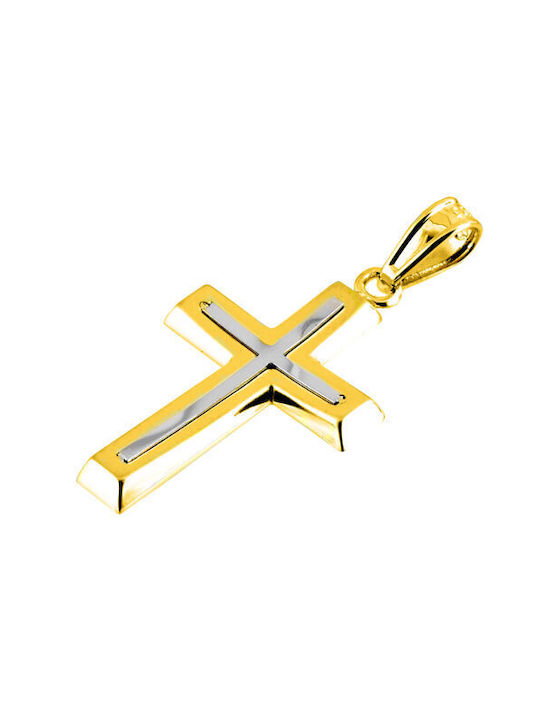 Men's Gold Cross 14K with Chain