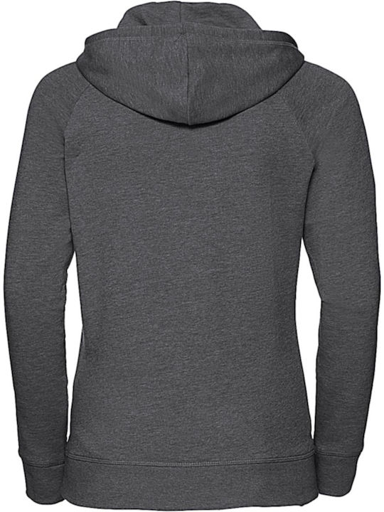 Russell Athletic R-281F-0 Grey Marl Women's Hooded Sweatshirt Gray