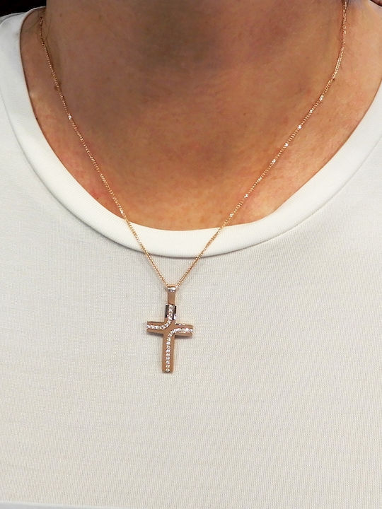 Art d or Damen Kreuz mit Kette