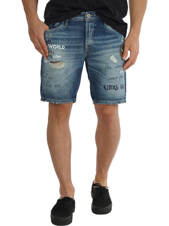 Men's Shorts Jeans Blue Denim