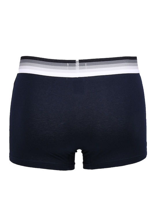 Uomo BO201 Herren Boxershorts Dark Blue / White 2Packung