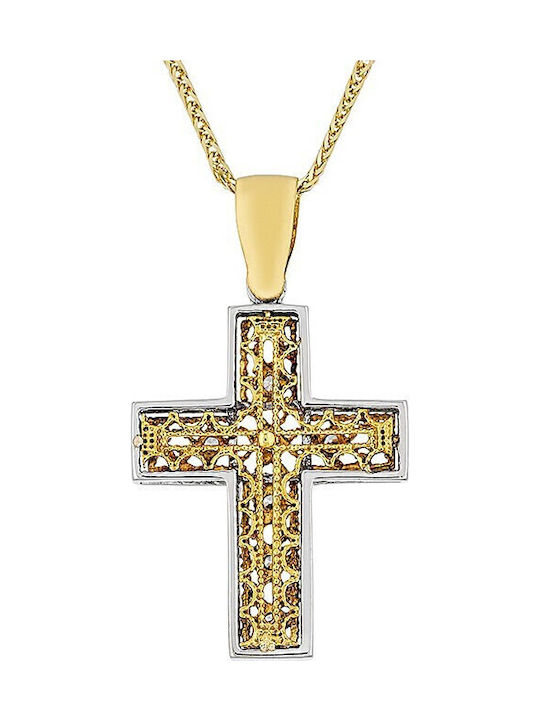 Verorama Herren Gold Kreuz 14K