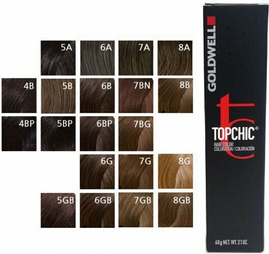 Goldwell Topchic Hair Color 5GB Καστανό Ανοιχτό Χρυσό Καστανό