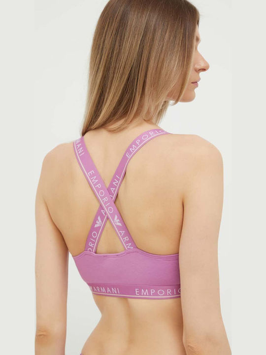 Emporio Armani Underwear Set with Sports Bra & Brazil Purple